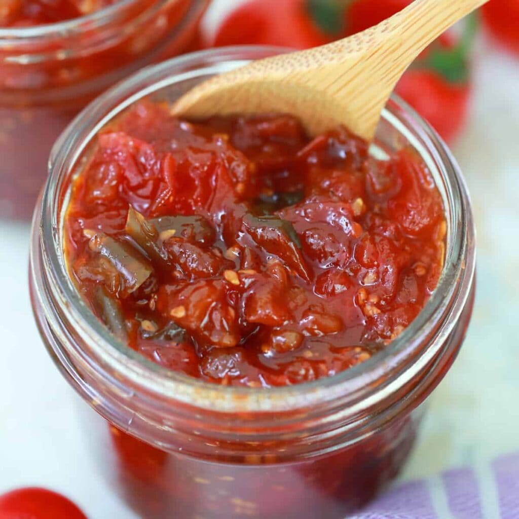 Spicy Pressure Canning Tomato and Pepper Jam