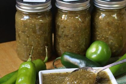 Homemade Salsa Verde Canning