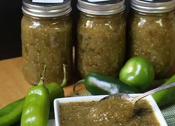 Homemade Salsa Verde Canning