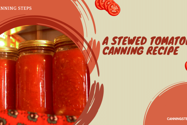 A stewed tomatoes canning recipe