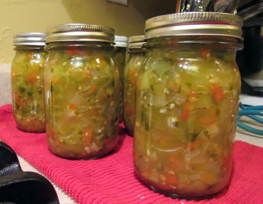 Green Tomato Salsa Canning