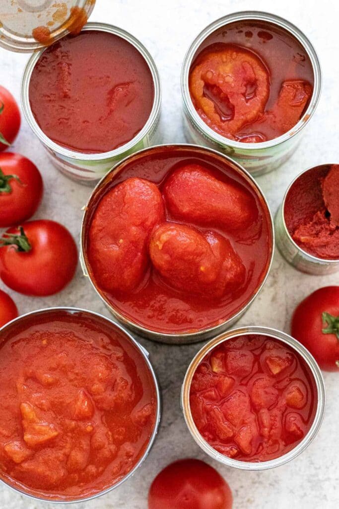 Kinds of tomatoes good for canning stewed tomato recipe.