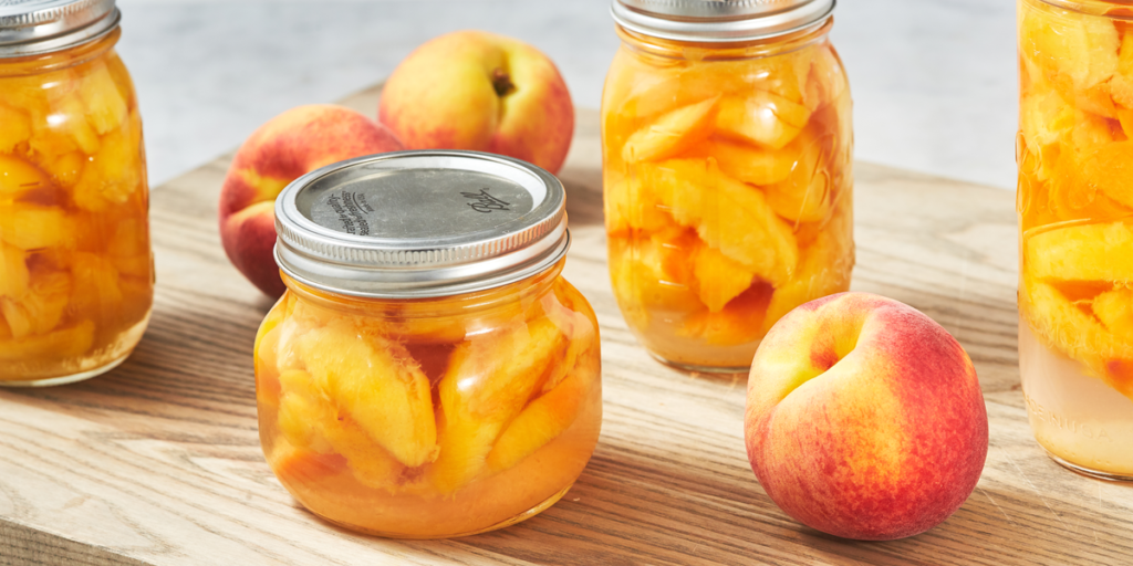 1. Simple Peach Canned in Light Syrup 