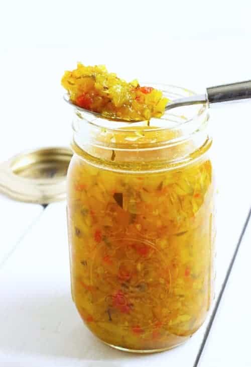 1. Tangy Zucchini Relish. 