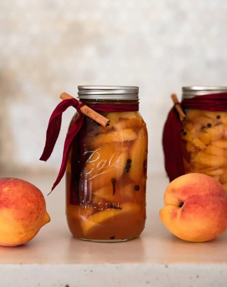 2. Honey Spiced Peaches 