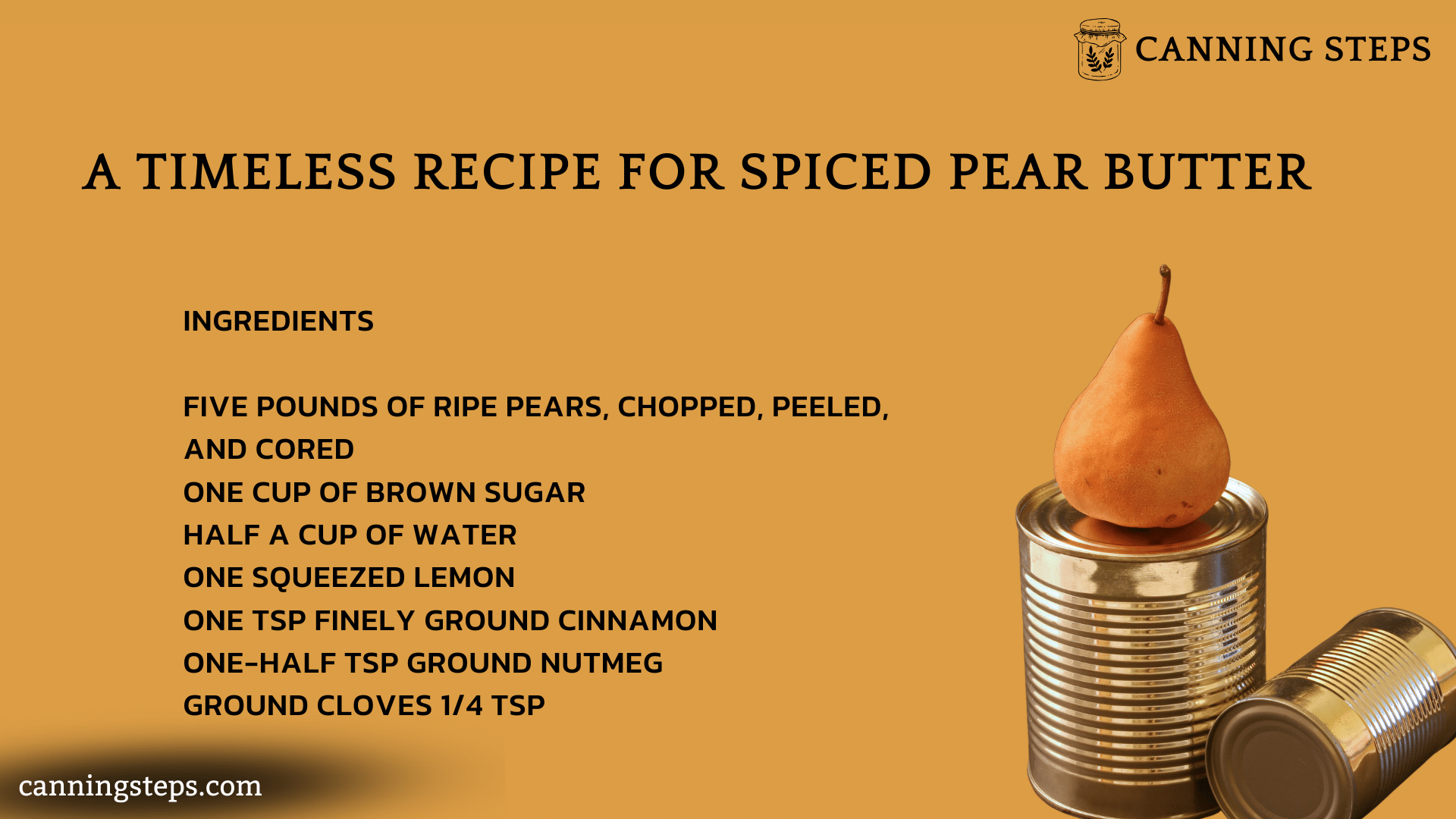 A Timeless Recipe for Spiced Pear Butter