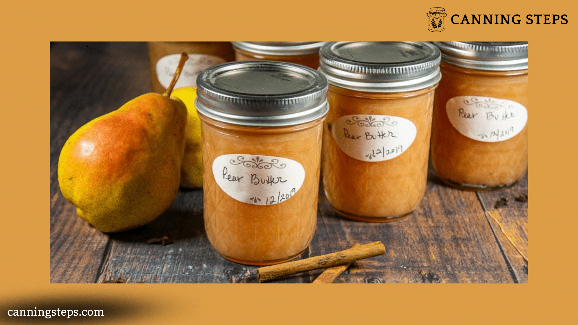 pear butter canning