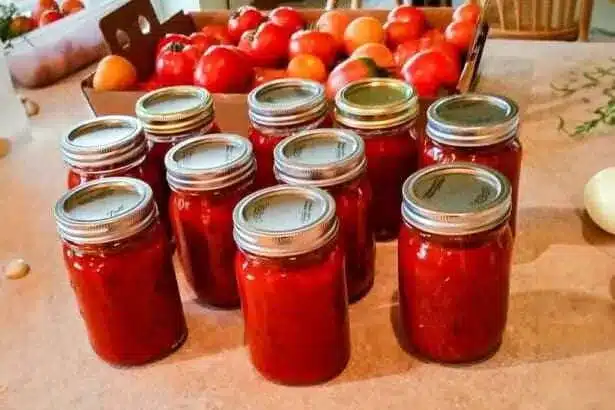 canning spaghetti sauce jars