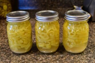 Pickling Zesty Hot Banana Peppers With Garlic