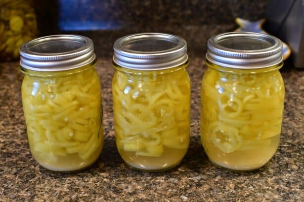 Pickling Zesty Hot Banana Peppers With Garlic