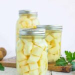 canned potatoes in jars