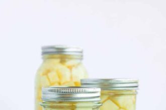 canned potatoes in jars