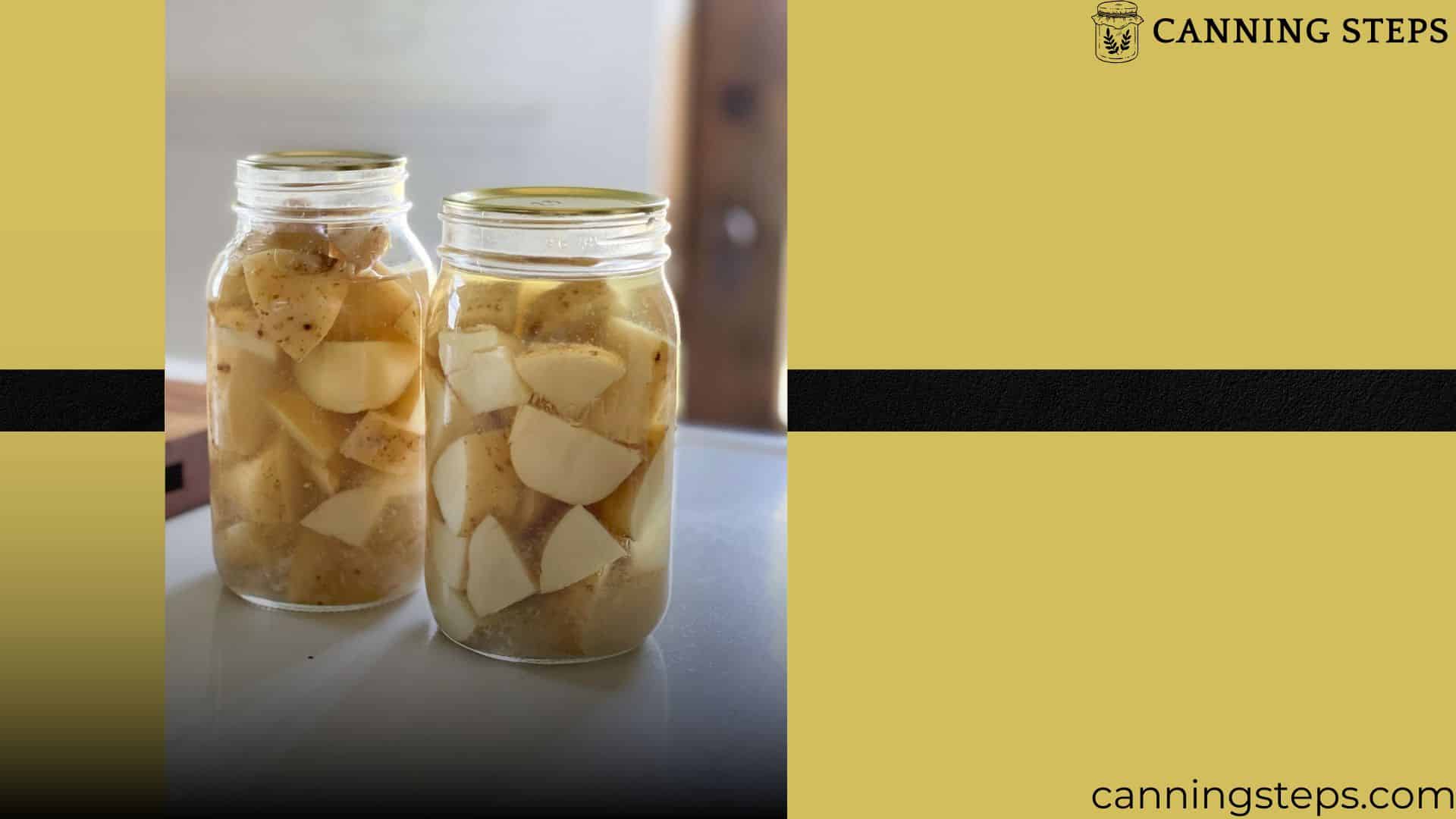 preserved potato in a can