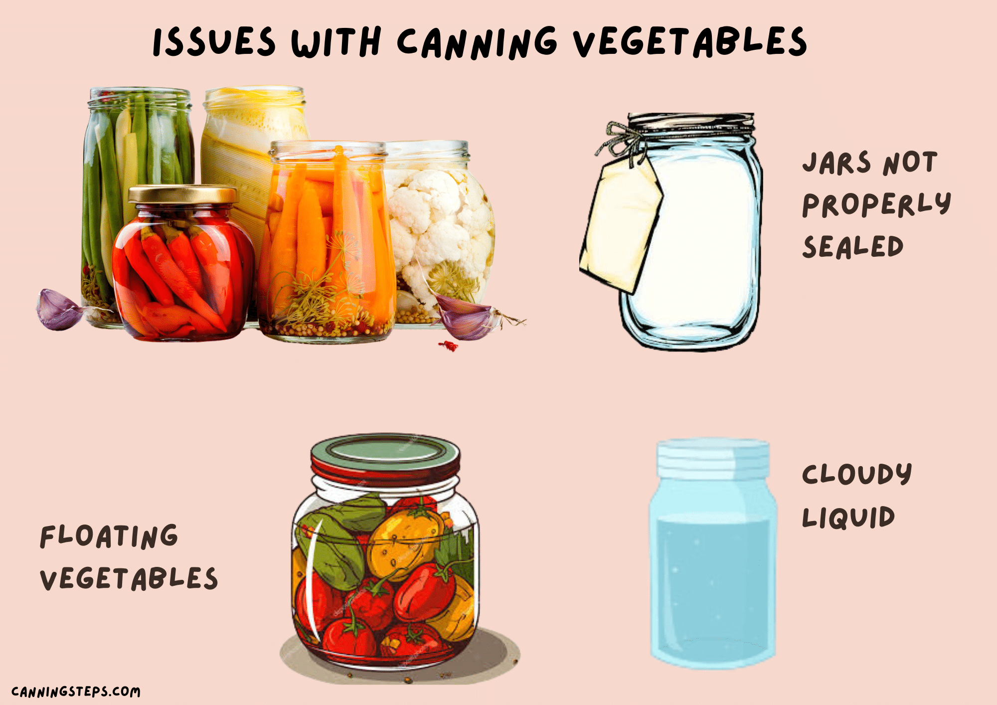 issues with canning vegetables