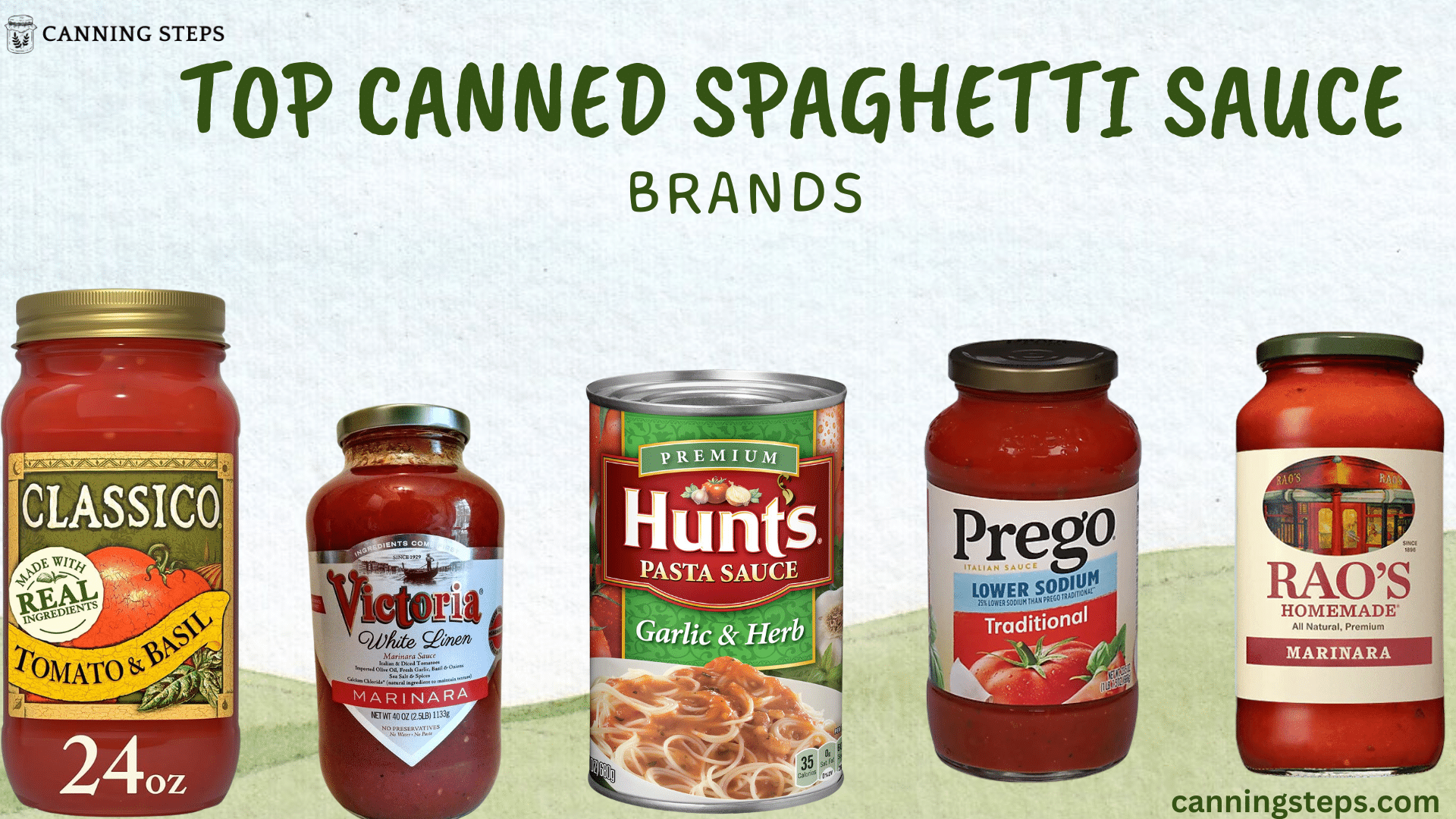 Top Canned Spaghetti Sauce Brands 