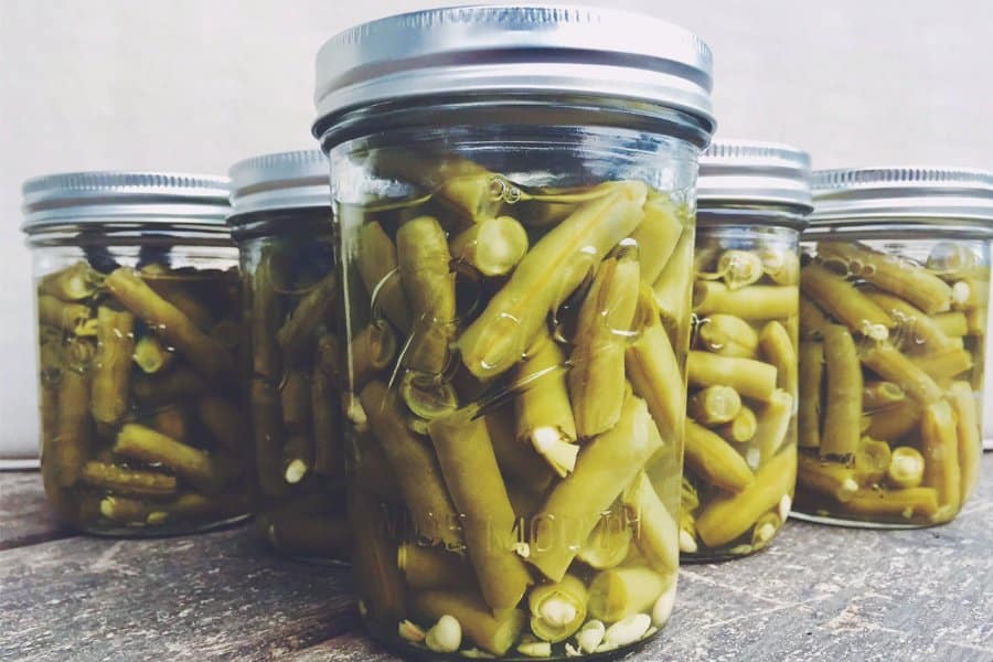 A view of canned beans A view of canned beans