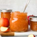 A view of fruit jams inside jars
